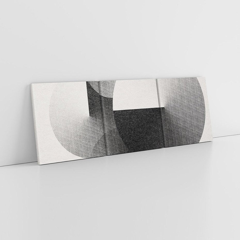 Obraz na płótnie 150x50 - Taniec Szarych Okręgów - graficzne, geometryczne kształty
