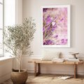 Plakat bez ramy 30x40 - Majestat lawendy: fioletowe pola - lawenda, fiolet