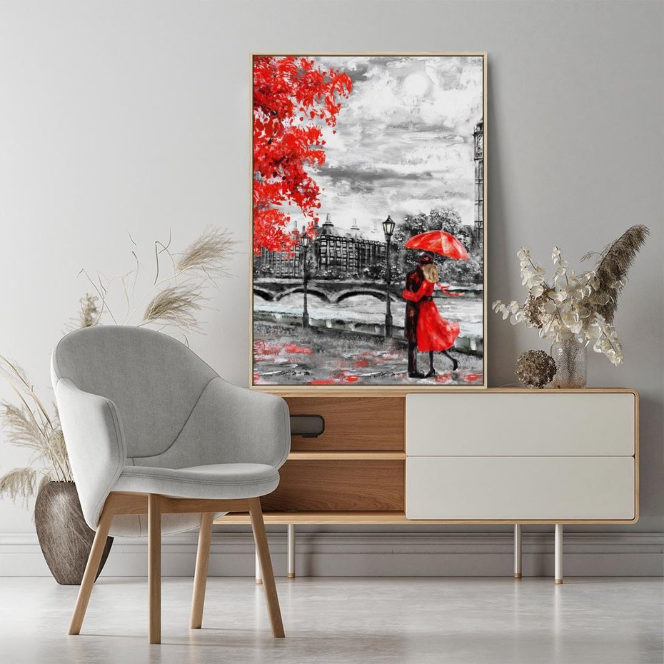 Obraz w ramie 50x70 - Big Ben w Londynie - londyn, big ben - rama drewno