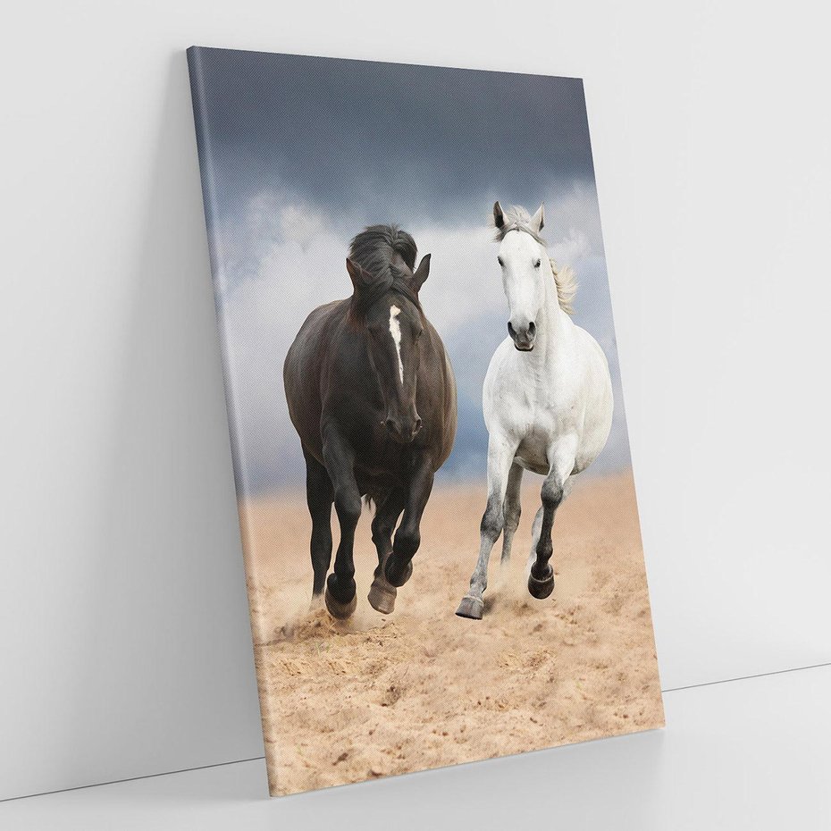 Obraz na płótnie 80x120 - Siła koni w galopie - konie, galop
