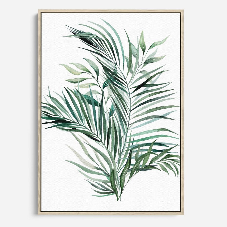 Obraz w ramie 80x120 - Blask Natury - złote, liście - rama drewno