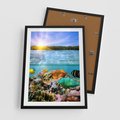 Plakat w ramie 50x70 - Rafa Koralowa - Podwodne Cuda - rafa, koralowa - rama czarna