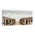 Obraz na płótnie 140x70 - Morze i drewniany pomost - morze, pomost