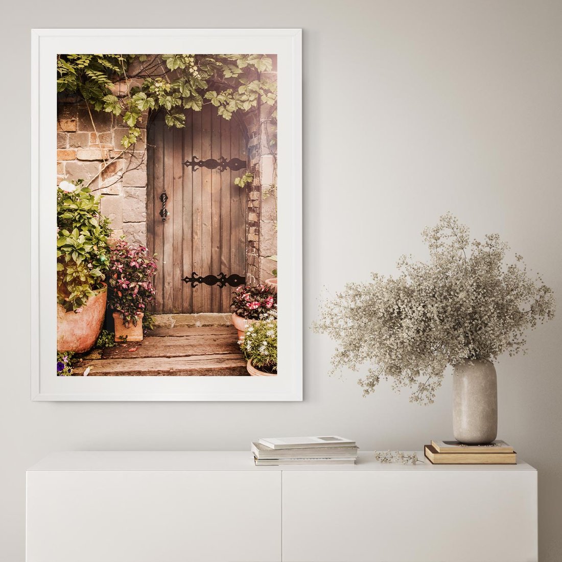 Plakat bez ramy 40x50 - Stare drzwi pełne historii - drzwi, stare