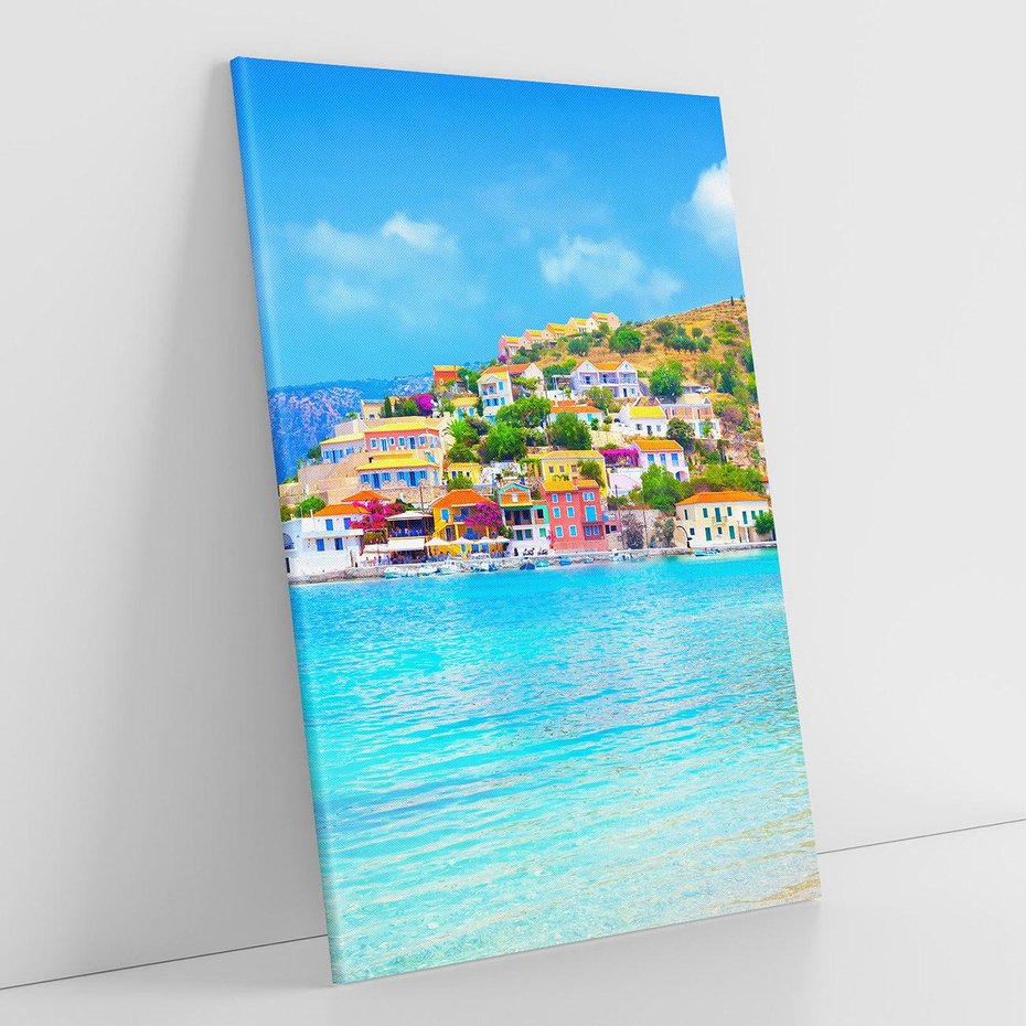 Obraz na płótnie 50x70 - Urok greckich wysp nad morzem - Grecja, morze