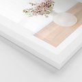 Plakat w ramie 30x40 - Kwiaty w Minimalistycznym Wazonie - kwiaty, wazon - rama biała