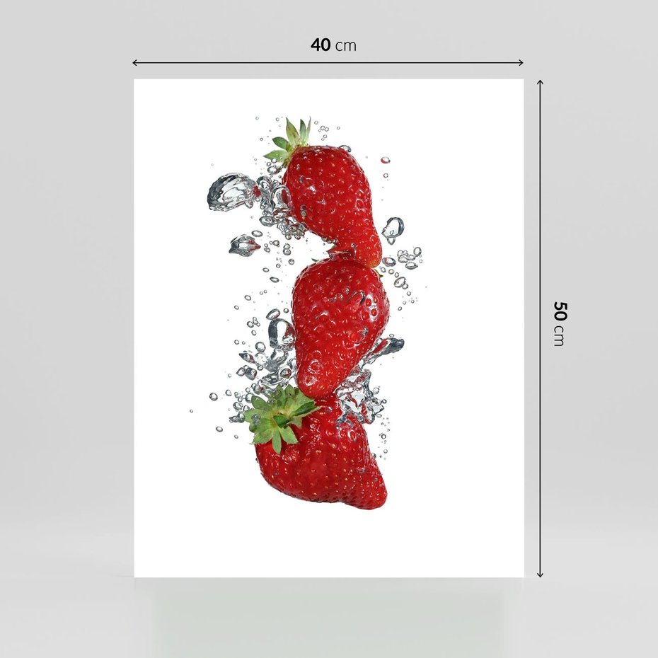 Plakat bez ramy 40x50 - Aromatyczne truskawki w pełnym rozkwicie - truskawki, owoce