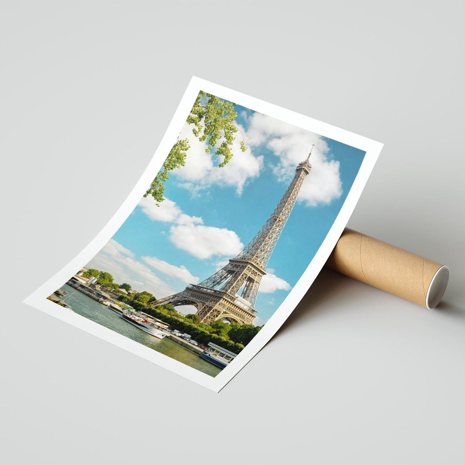 Plakat bez ramy 21x30 - Paryż Eiffla - Paryż, Eiffla