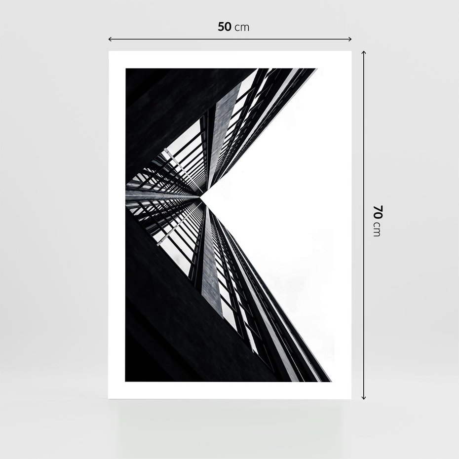 Plakat bez ramy 50x70 - Nowoczesność w Linii - architektura, proste linie