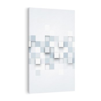 Obraz na płótnie 80x120 - Trójwymiarowe formy geometryczne - geometria, 3D