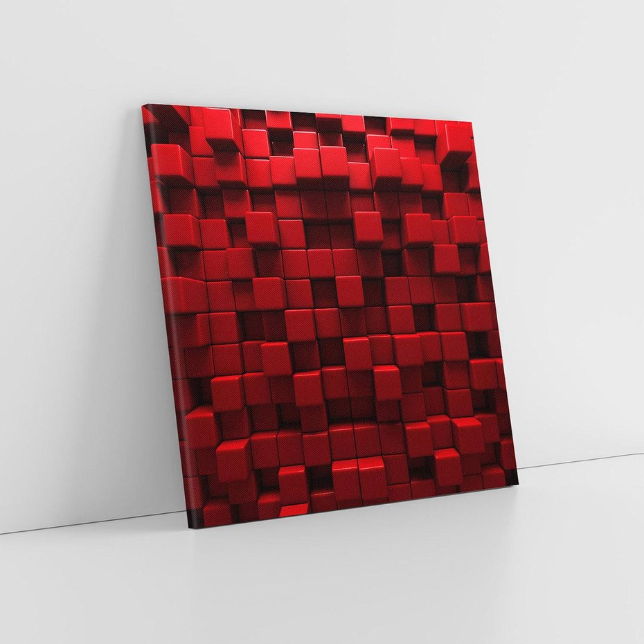 Obraz na płótnie 80x80 - Geometryczne 3D: wizja przestrzeni - geometryczne, 3D