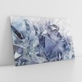 Obraz na płótnie 70x50 - Melodia mgieł i marzeń - abstrakcja w kolorze granatu, przypominająca górę lodową