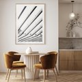 Plakat w ramie 40x50 - Czarno-Biała Fotografia Architektury - nowoczesna architektura, bialo czarny - rama drewno