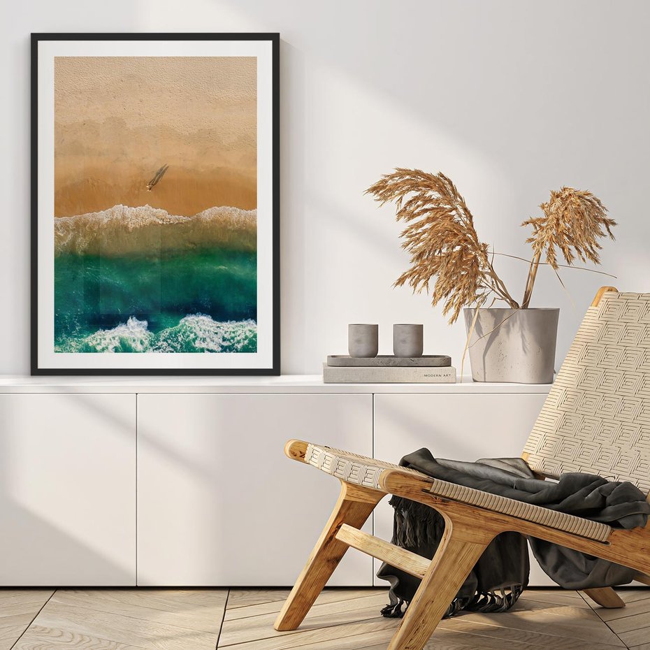 Plakat bez ramy 21x30 - Nadbrzeżna Harmonia - plaża, morze