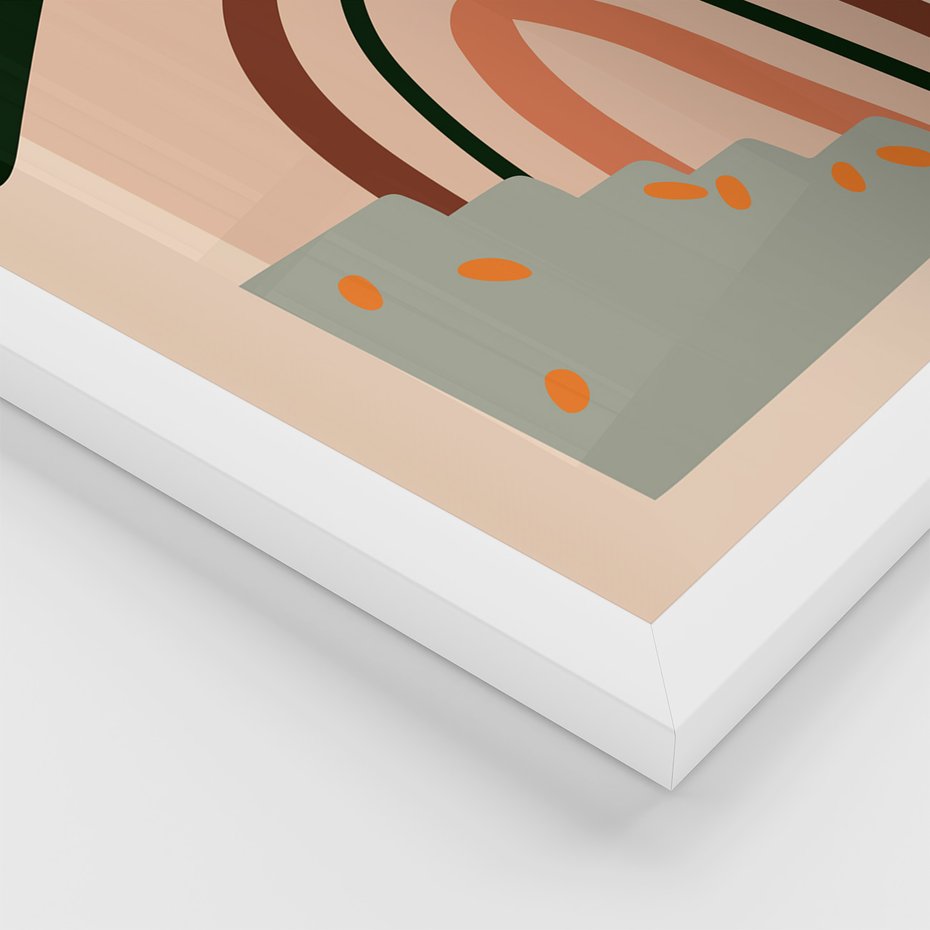 Zestaw obrazy w ramie 40x50 galeria - Boho, plakaty, do, salonu, sypialni - rama biała