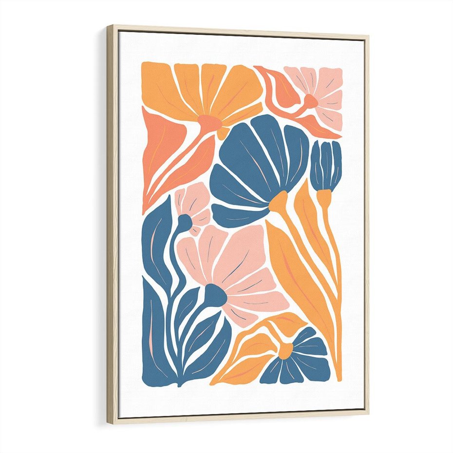 Obraz w ramie 80x120 - Migotliwe Marzenia - kwiaty, rośliny - rama drewno