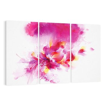 Obraz na płótnie 120x80 - Kwiaty abstrakcji - abstrakcja, kwiaty