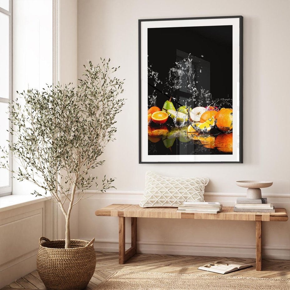 Plakat bez ramy 30x40 - Owoce w Restauracji - owoce, kuchnia