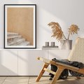 Plakat bez ramy 30x40 - Schod w Beżu - schody, minimalizm