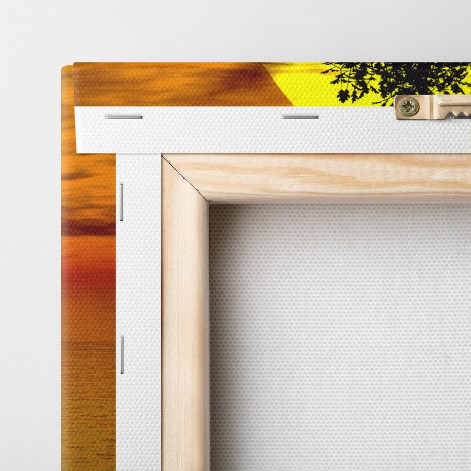 Obraz na płótnie 100x50 - Drzewo - Zachód słońca - drzewo, zachód słońca