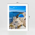 Plakat bez ramy 30x40 - Urokliwy widok na Santorini - Santorini, widok