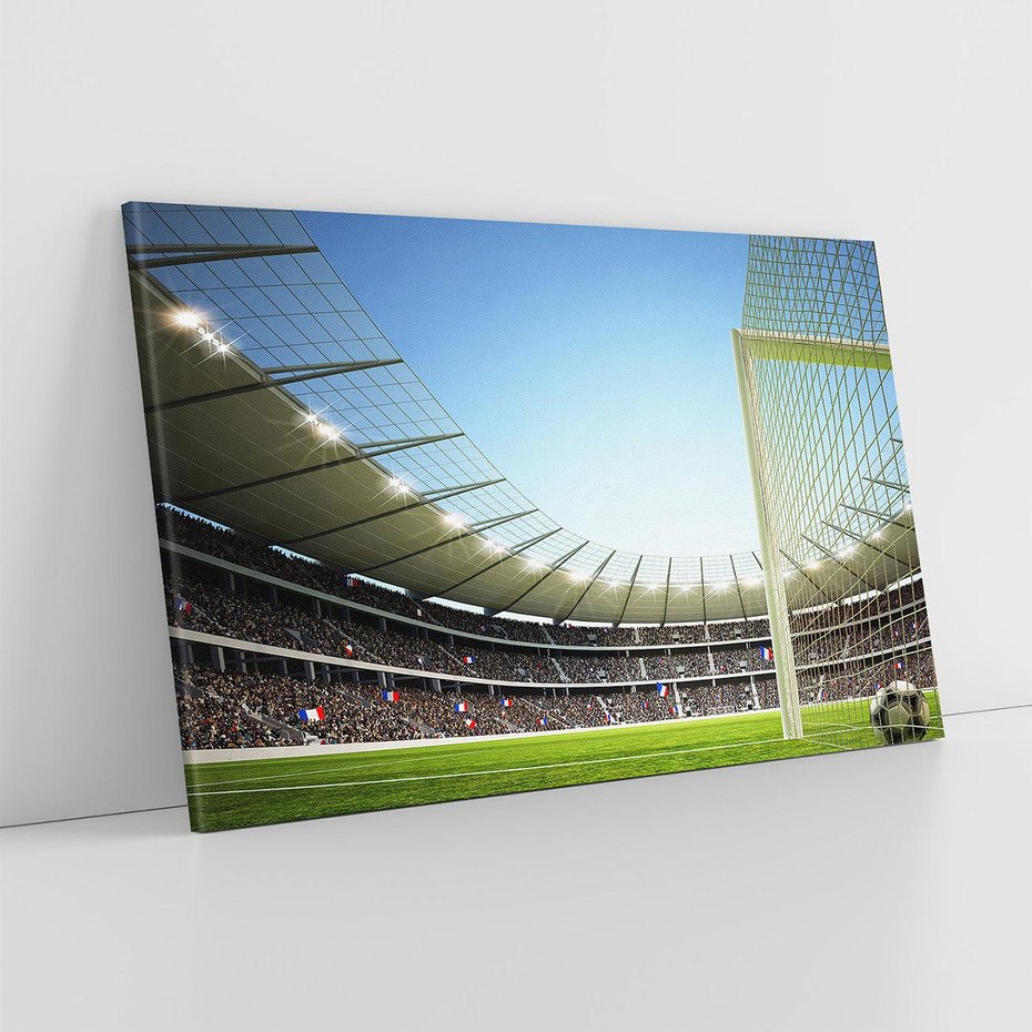 Obraz na płótnie 70x50 - emocje na stadionie - piłka nożna, stadion