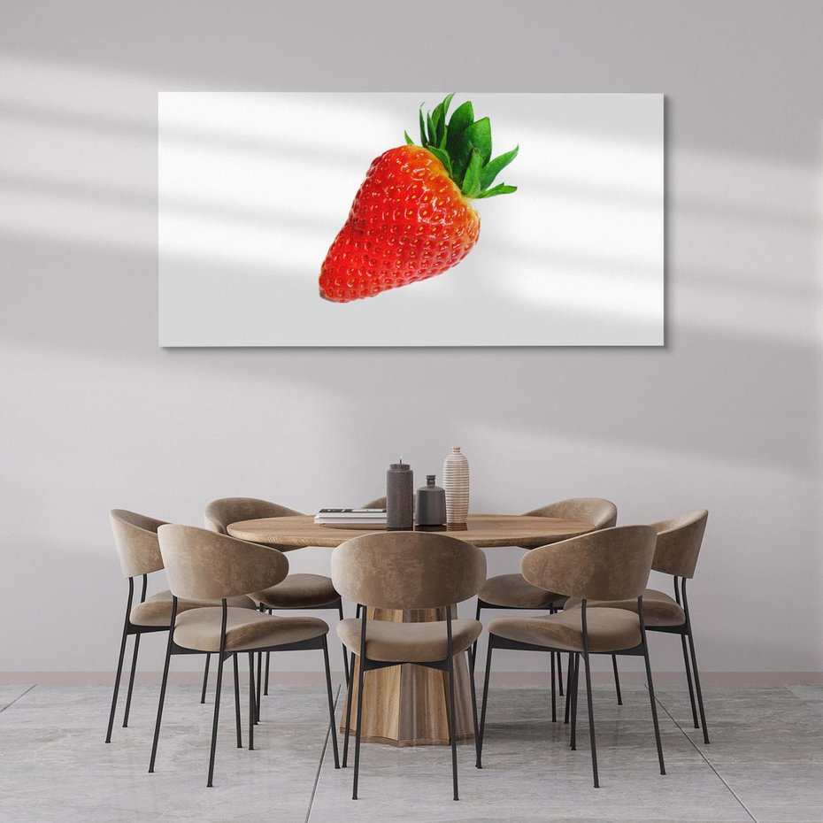 Obraz na płótnie 120x60 - Truskawka - Owocowa Rozkosz - truskawka, owoc