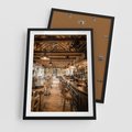 Plakat w ramie 50x70 - Smak i styl - restauracja, architektura - rama czarna