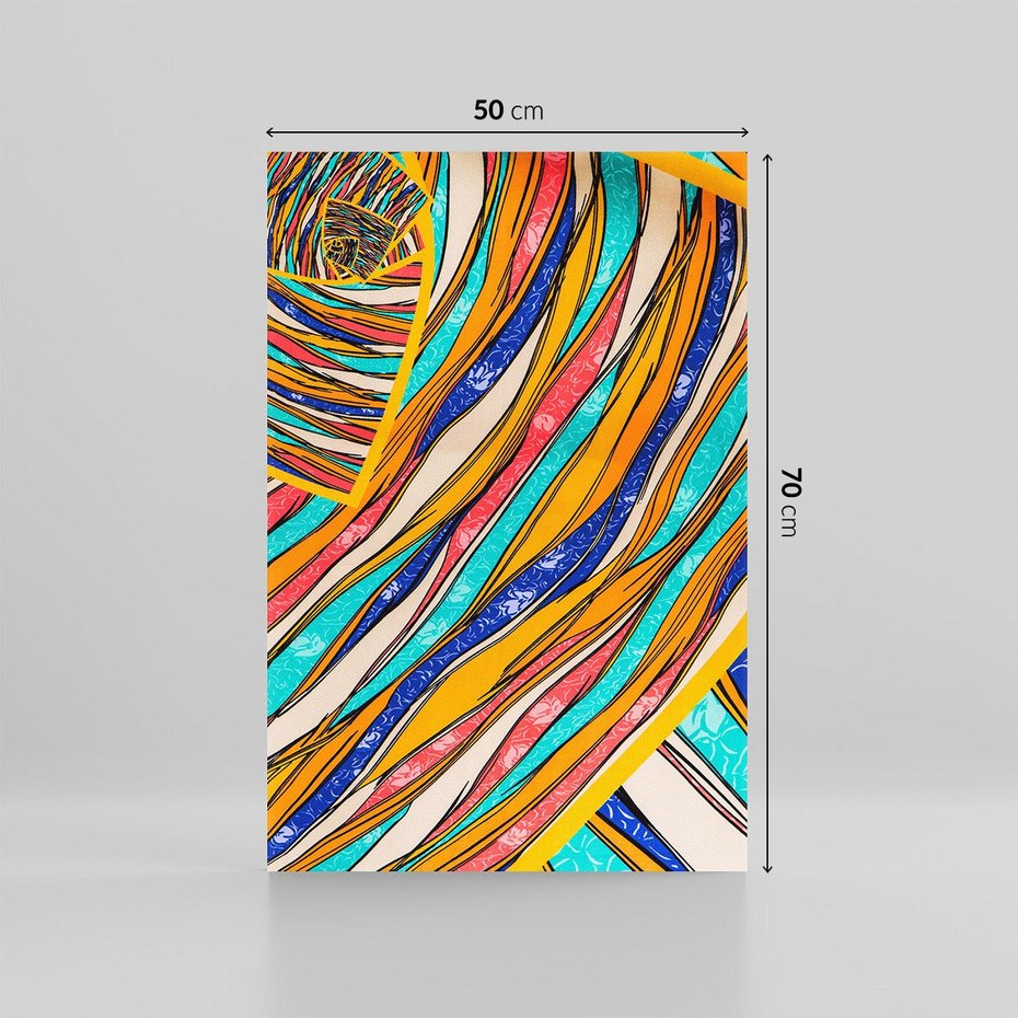 Obraz na płótnie 50x70 - Eksplozja Abstrakcyjnych Barw - abstrakcja