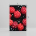 Obraz na płótnie 80x120 - Maliny Soczysta Eksplozja - maliny, owoce