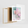 Plakat w ramie 40x50 - Kwiatowa harmonia hiacyntów - kwiaty, hiacynty - rama drewno