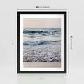 Plakat w ramie 40x50 - Malowniczy Nadmorski Krajobraz - morze, fale - rama czarna