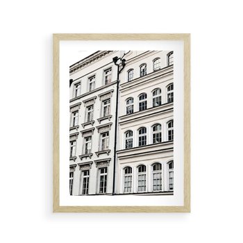 Plakat w ramie 30x40 - Urok Starej Kamienicy - budynki, miasto - rama drewno