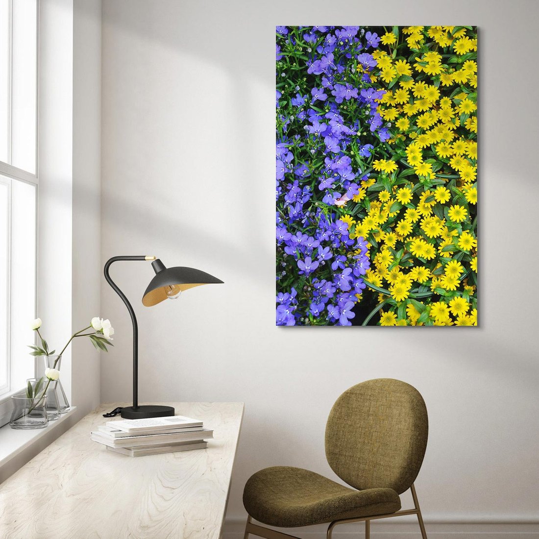 Obraz na płótnie 50x70 - Tulipanowe Elegancja - kwiat, kwiaty