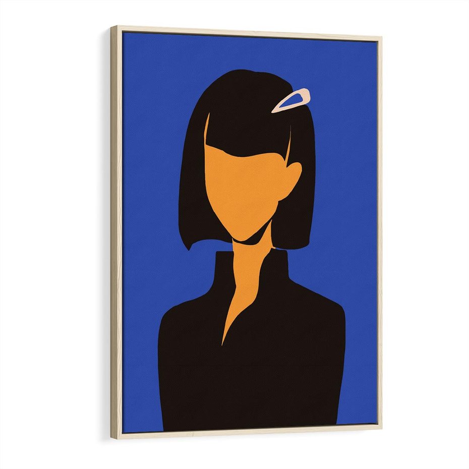 Obraz w ramie 80x120 - Energetyczne Zestawienie - sztuka nowoczesna, plakat - rama drewno