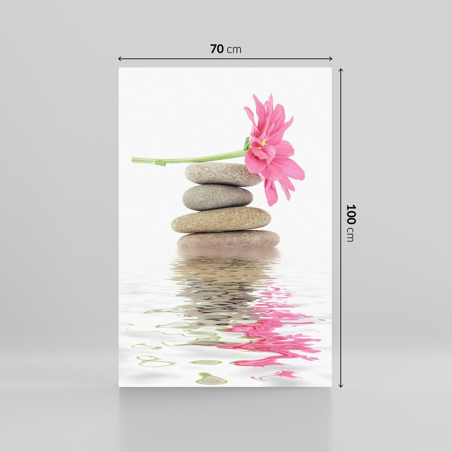 Obraz na płótnie 70x100 - Kwiatowe japońskie spa - japońskie, spa