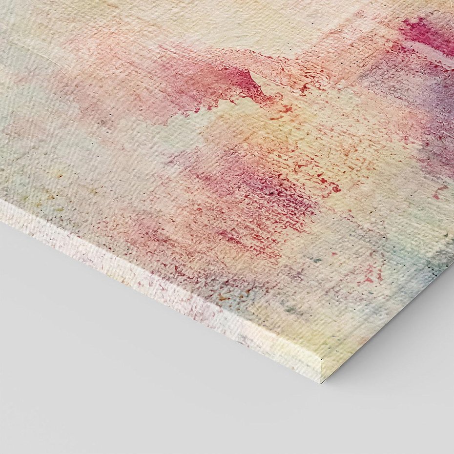 Obraz na płótnie 80x120 - Miękka Melodia Pasteli - olejne płótno, pastelowe kolory