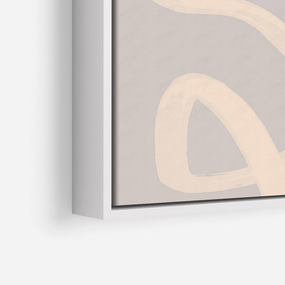 Obraz w ramie 50x70 - Nowoczesne Odbicia - minimalistyczny obraz, nowoczesny - rama biała
