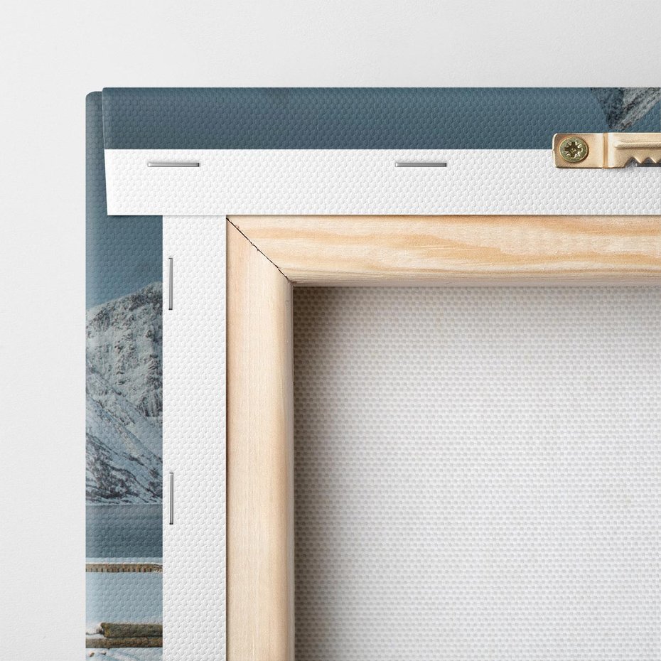 Obraz na płótnie 100x70 - Minimalizm i Urok Natury - skandynawskie, domki