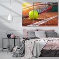 Obraz na płótnie 120x80 - Moc Tenisowej Pasji: Rakieta w Akcji - tenis, rakieta
