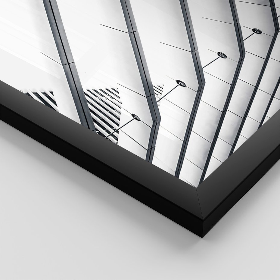 Zestaw obrazy w ramie 30x40 galeria - Budynki, wieżowce, miasto - rama czarna