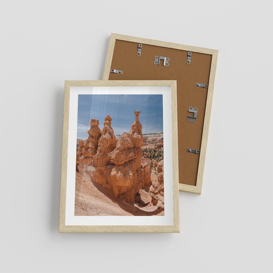 Plakat w ramie 30x40 - Spektakularne Formacje Naturalne - kanion, pustynia - rama drewno