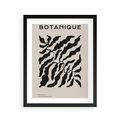 Plakat w ramie 40x50 - Księga Odbić - abstrakcyjne liśćie, roślinne motywy - rama czarna