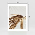 Plakat bez ramy 30x40 - Egzotyczny Blask - złote, liście