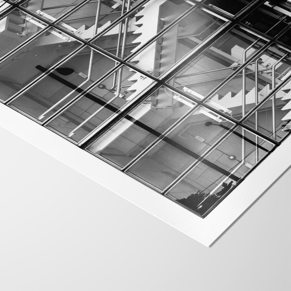 Plakat bez ramy 21x30 - Schody do architektonicznej przestrzeni - schody, architektura