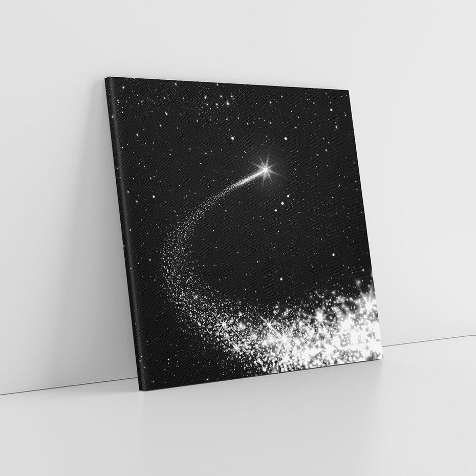 Obraz na płótnie 30x30 - Kometa wśród gwiazd - kometa, gwiazdy