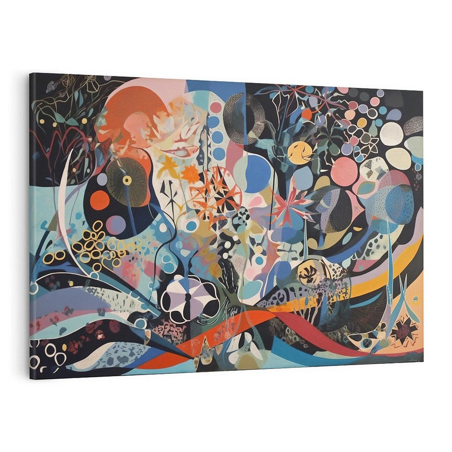 Obraz na płótnie 120x80 - Kolory Pasteli - abstrakcja, olej na płótnie