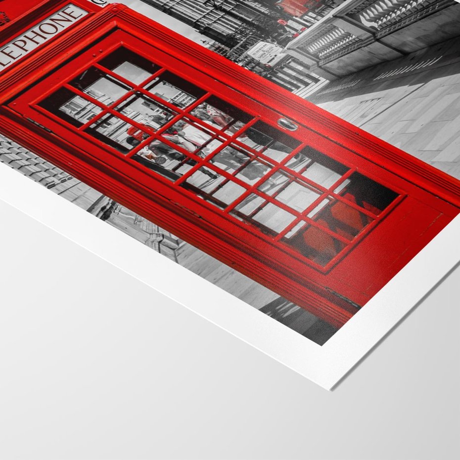 Plakat bez ramy 21x30 - Budka w Londynie - Londyn, budka