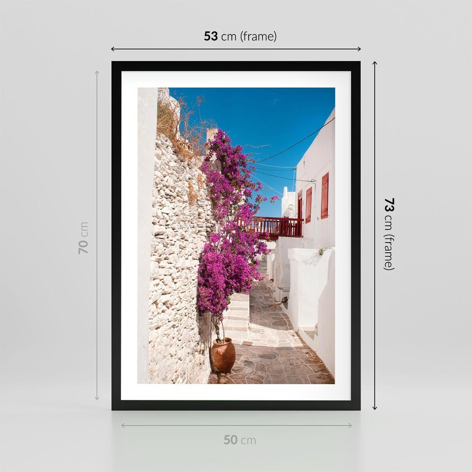 Plakat w ramie 50x70 - Chorwackie Wakacje - Chorwacja, wakacje - rama czarna