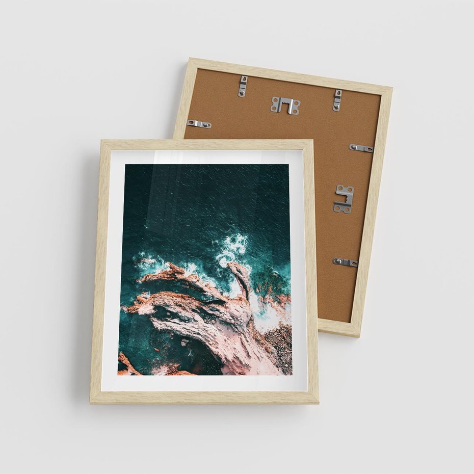 Plakat w ramie 40x50 - Morze w Perspektywie - morze, ocean - rama drewno